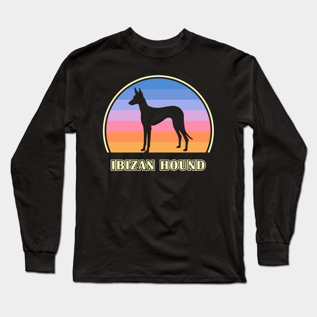 Ibizan Hound Vintage Sunset Dog Long Sleeve T-Shirt by millersye